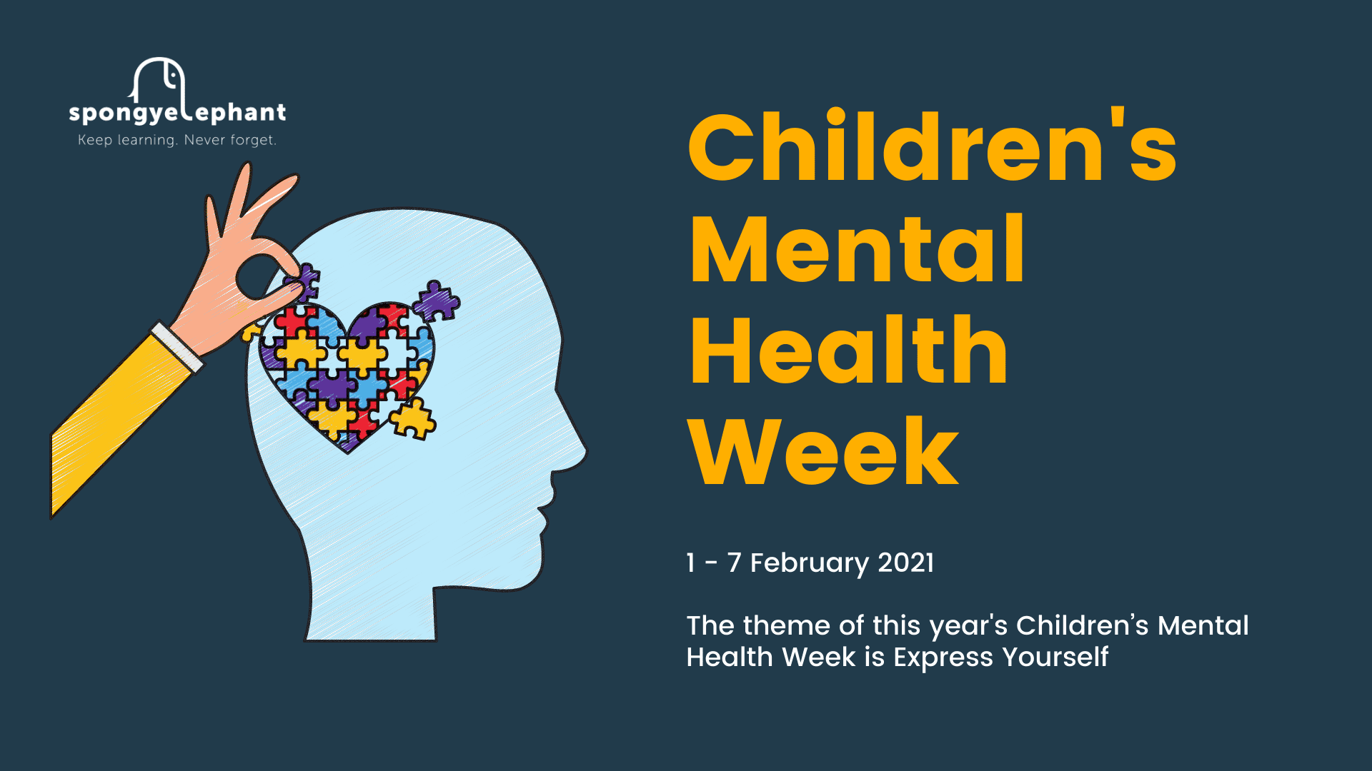 Children's Mental Health Week 2021 - Spongy Elephant